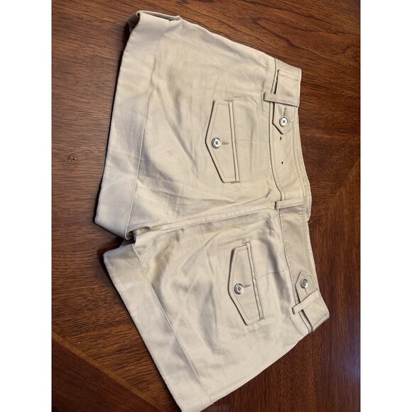 Express Shorts Women's Khaki Low Rise Size 8 - Picture 2 of 3